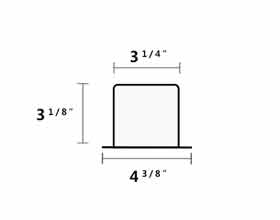 3¼ inch Recessed Canister Light dimensions